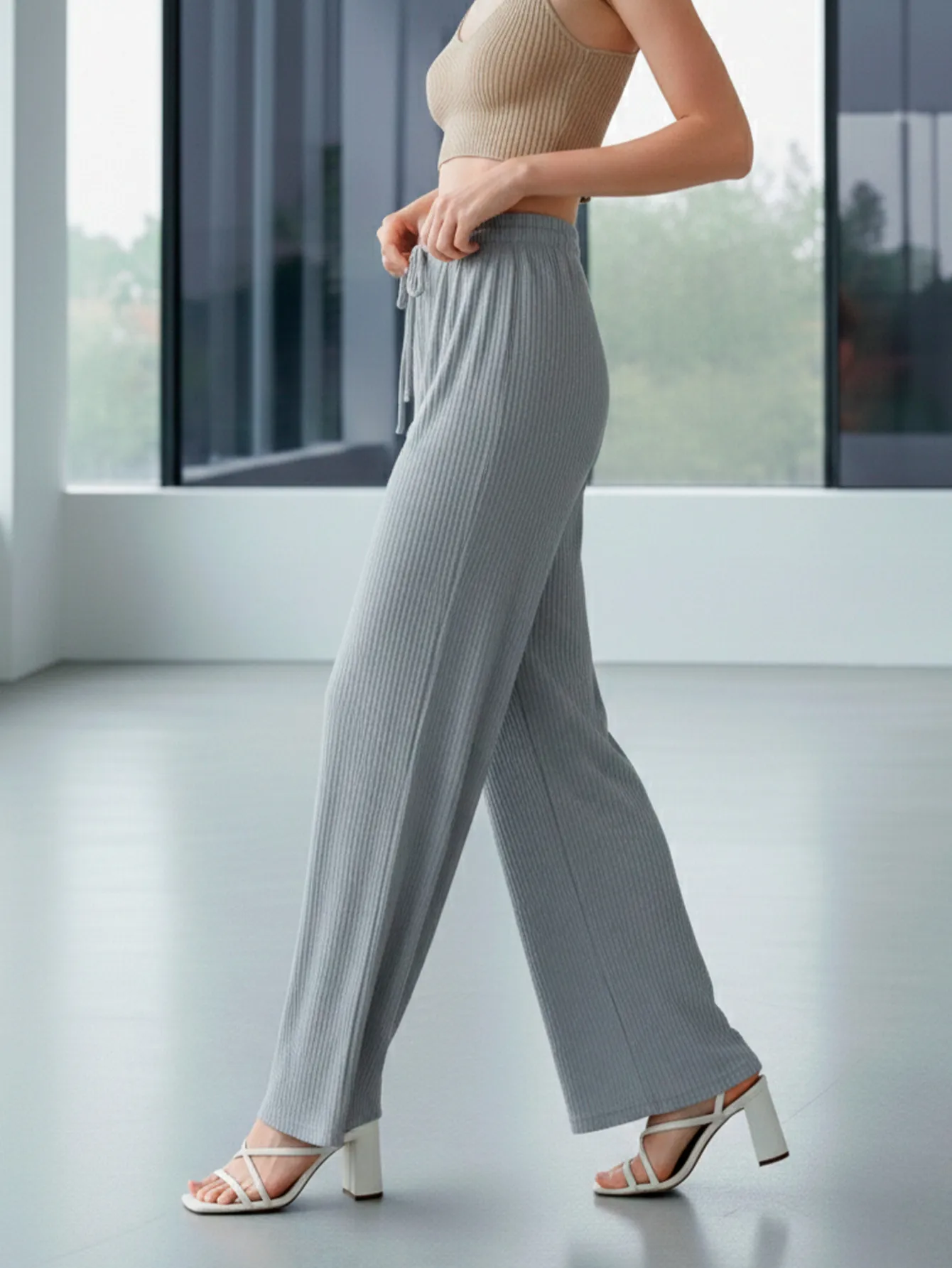 AD2625 PANTALON DE PIERNA ANCHA 9416